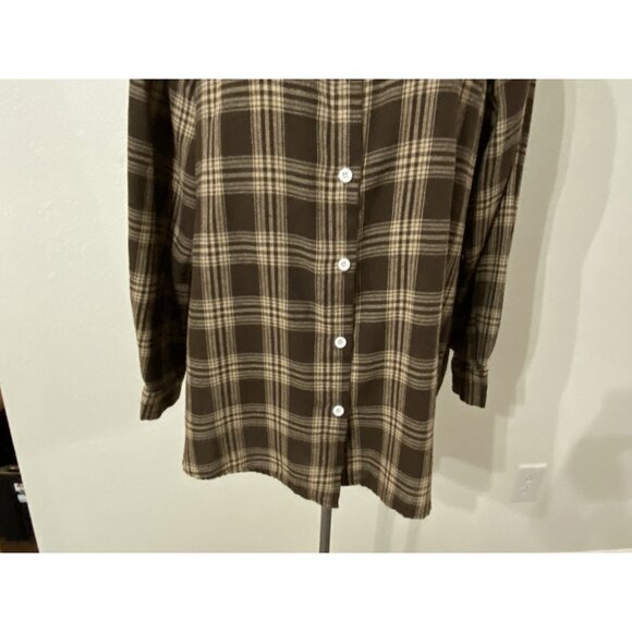 Shein Womens Size Small Shirt Long Sleeve Collared Plaid Check Button Down - Picture 3 of 9